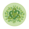 Herb & Soul Logo - Celtic trinity knot with botanical elements, representing traditional herbal medicine.